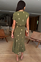 Khaki Shell Midi Dress