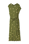 Khaki Shell Midi Dress