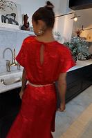Thumbnail for Red Kissed by NFD Erin Dress Petite