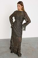 Thumbnail for caption_Model wears Black Sparkle Kitti Dress in UK size 10/ US 6