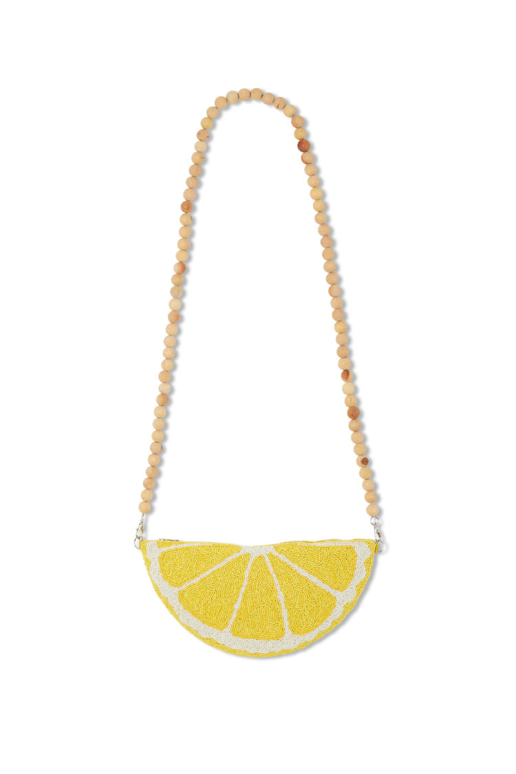 Lemon Beaded Bag