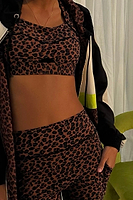 Thumbnail for caption_Model wears Leopard Sports Bra in UK size 8/ US 4