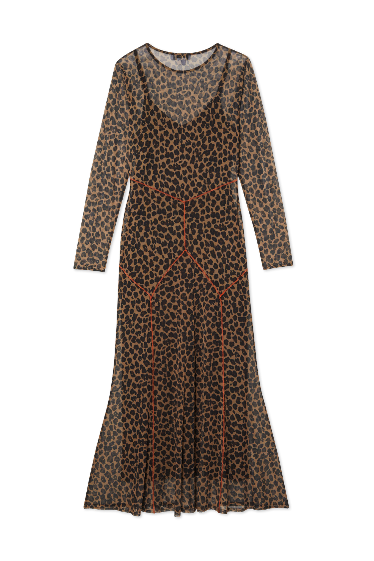 Leopard Cleo Mesh Dress