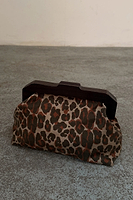 Thumbnail for Lucia Leopard Denim Bag