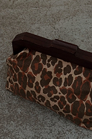 Thumbnail for Lucia Leopard Denim Bag
