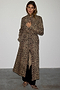 Lucia Leopard Denim 55 Coat