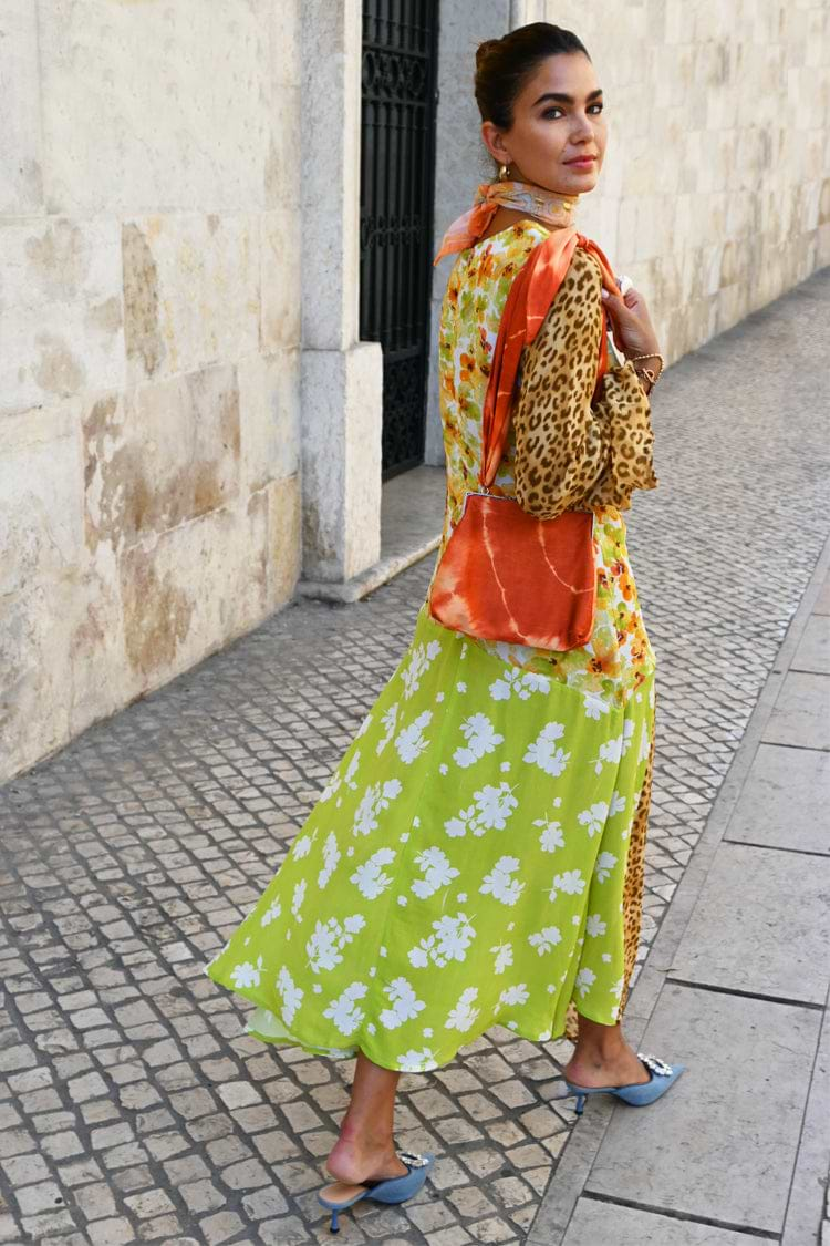 Floral And Leopard Blair Dress Petite