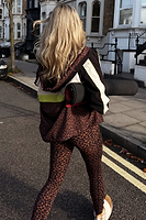 Thumbnail for caption_Model wears Leopard Windbreaker Jacket  in UK size 8/ US 4