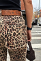 Leopard Lucia Scallop Detail Jeans Petite