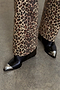Leopard Lucia Scallop Detail Jeans