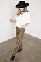 Leopard Lucia Scallop Detail Jeans