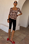 Leopard Jersey Top