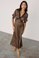 Thumbnail for caption_Model wears Leopard Lucia May Dress  in UK size 8/ US 4