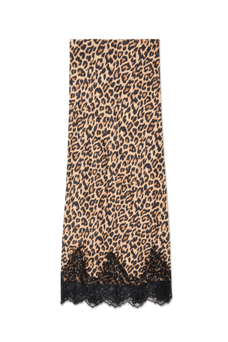 Leopard Lace Maeva Midi Skirt