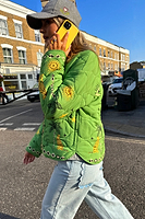 Thumbnail for Reversible Wild Jungle Quilted Jacket