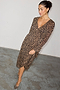 Leopard Lucia Sheer Wrap Dress