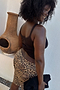 Leopard Lucia Scallop Pocket Long Shorts