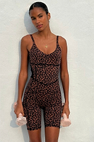 Thumbnail for caption_Model wears Leopard Unitard  in UK size 8/ US 4