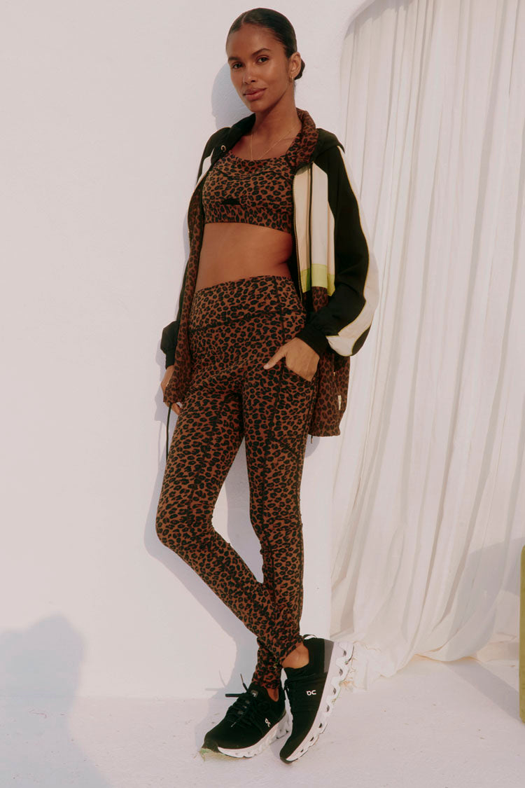 caption_Model wears Leopard Windbreaker Jacket  in UK size 8/ US 4