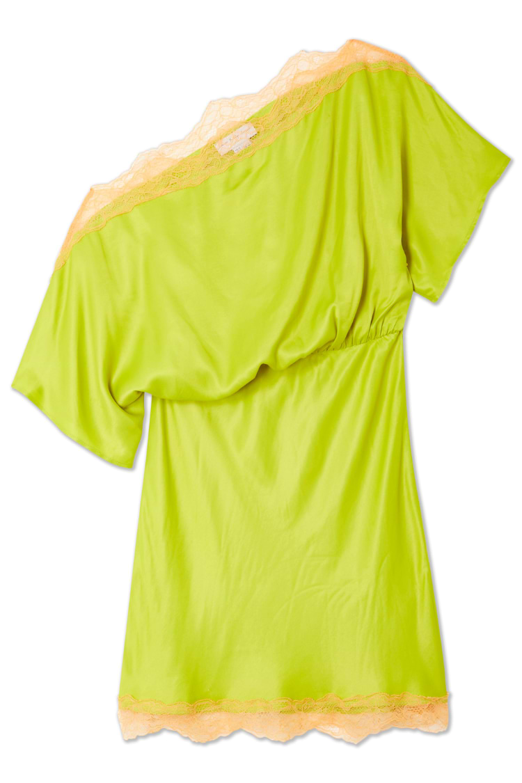 Olive Lace Mini Tilly Dress