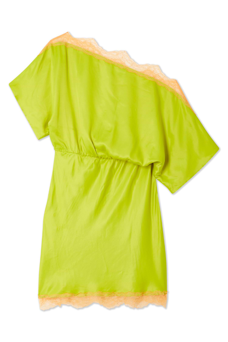 Olive Lace Mini Tilly Dress