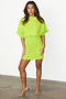 Lime Plisse Mini Tilly Dress