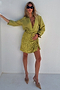 Lime Sequin Mini Jaspre Skirt
