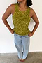 Lime Sequin Tank Top
