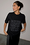 Black Beaded Logo T-shirt