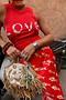 Red Fish Love Tank Top