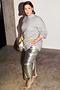 Silver Lyon Tinsel Belted Mini Dress - Petite