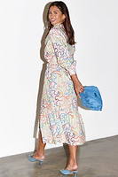 Thumbnail for caption_Model wears White Magnolia Daniella Dress in UK size 10/ US 6