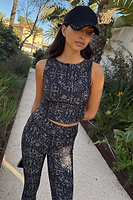 Thumbnail for caption_Model wears Map Sports Top  in UK size 8/ US 4