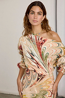 Thumbnail for Multi Marble Tilly Dress Petite