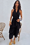 Black Matilda Wrap Dress
