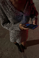 Thumbnail for Metallic Knit Cardigan