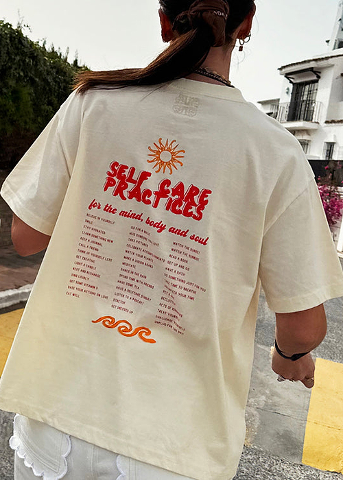 Cream Mind Body and Soul T-Shirt