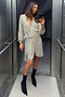Silver Sequin Mini Vienna Wrap Dress