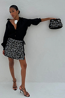 Thumbnail for Black Beaded Mirror Bag