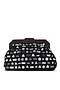 Black Beaded Mirror Bag