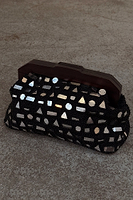 Thumbnail for Black Beaded Mirror Bag