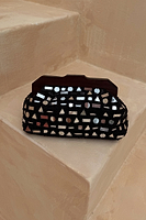 Thumbnail for Black Beaded Mirror Bag