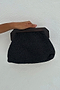 Black Beaded Mirror Bag