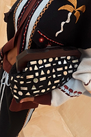 Thumbnail for Black Beaded Mirror Bag