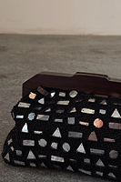 Thumbnail for Black Beaded Mirror Bag