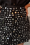 Black Beaded Mirror Skirt