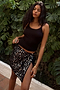 Black Beaded Mirror Skirt