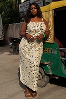 Thumbnail for caption_Model is 5ft3” and wears UK size 16/ US 12