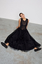 Black Mesh Monika Dress