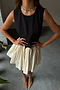 Black and Cream Mini Monika Dress